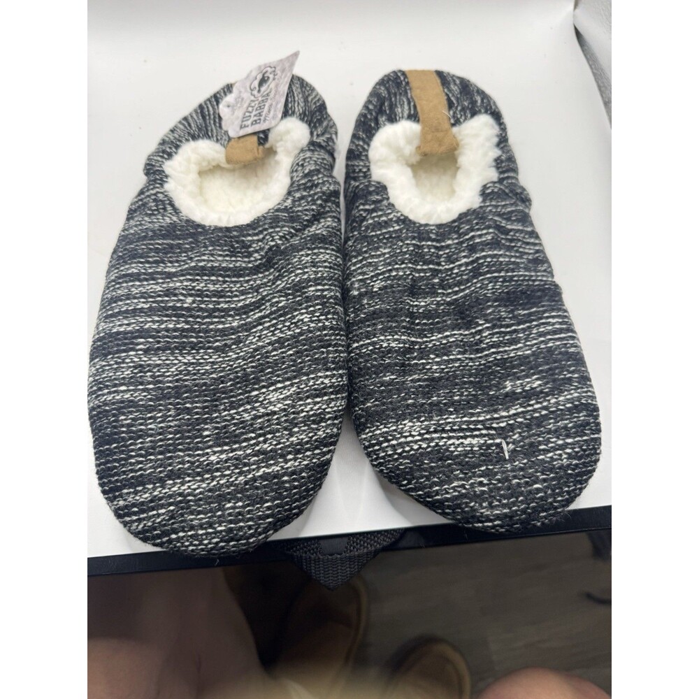 NEW Fuzzy Babba Men's Sherpa Lined Low Cut Slipper Socks Size L/XL 10-12